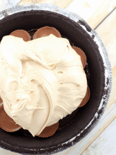 Peanut Butter Cup Fudge Pie Image