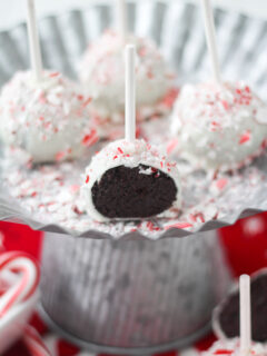 Peppermint Bark Cake Pops Image