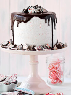 Peppermint Bark Layer Cake Photo
