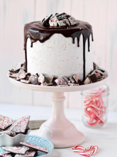 Peppermint Bark Layer Cake Pic