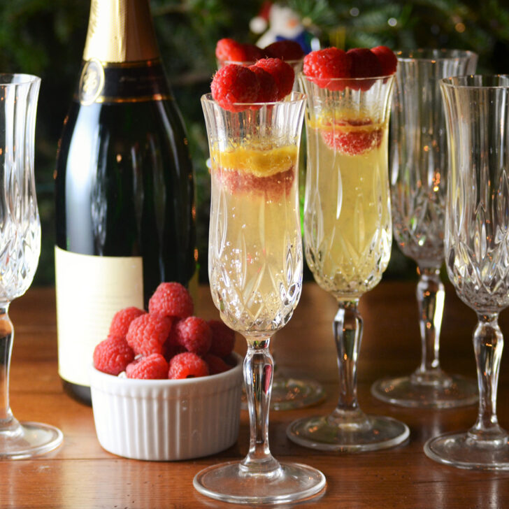 Raspberry Mango Bellini Photo