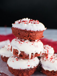 Red Velvet Peppermint Donuts Image
