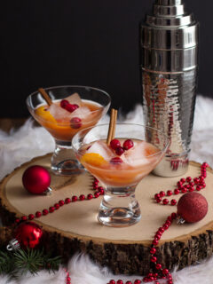 Spiced Cranberry Rum Old Fashioned Image