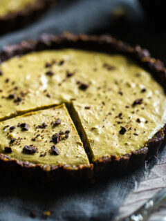 Vegan Chocolate Tarts with Pistachios Photo
