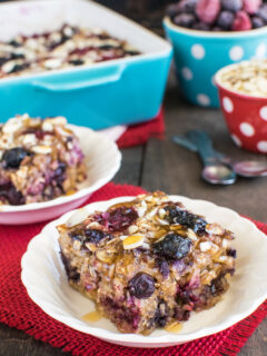 Almond Berry Baked Oatmeal Image