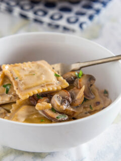 Beef Stroganoff Ravioli Skillet Photo