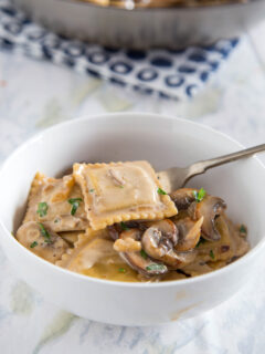 Beef Stroganoff Ravioli Skillet Pic