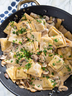 Beef Stroganoff Ravioli Skillet Picture