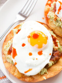 Breakfast Tostadas with Guacamole Pic