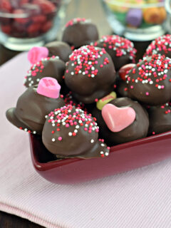 Chocolate Covered Cherry Truffles Picture