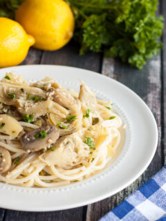 Gluten Free Pasta with White Wine Sauce Picture
