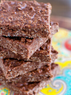 No Bake Chocolate Oatmeal Bars Image