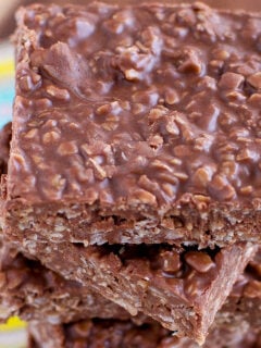 No Bake Chocolate Oatmeal Bars Photo