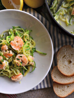 One Pot Zoodle Shrimp Scampi Photo