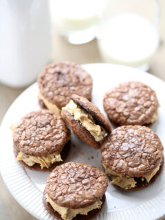 Peanut Butter Chocolate Sandwich Cookies Image