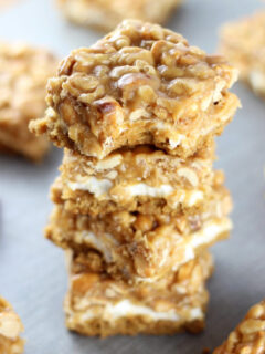 Peanut Butter Cookie Rice Krispie Bars Image