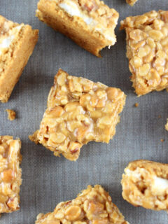 Peanut Butter Cookie Rice Krispie Bars Pic