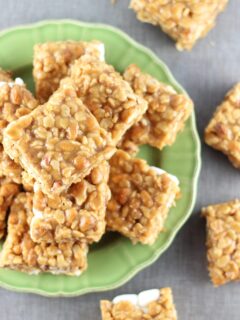Peanut Butter Cookie Rice Krispie Bars Picture