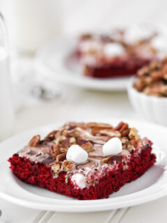 Red Velvet Mississippi Mud Cake Picture