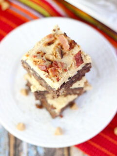 Banana Brownies with Peanut Butter Frosting Image