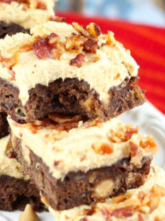 Banana Brownies with Peanut Butter Frosting Pic