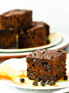 Healthy Chocolate Banana Snack Cake Image