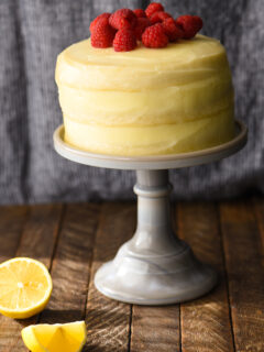 Lemon Raspberry Cake for Two Image
