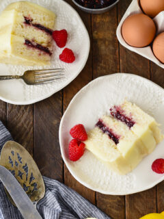Lemon Raspberry Cake for Two Picture