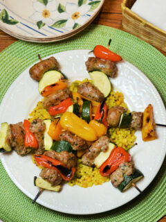 Oven Roasted Sausage Kabobs Image