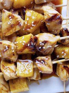 Pineapple Teriyaki Chicken Skewers Image