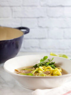 Thai Chicken Soup with Zucchini Noodles Image