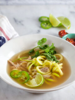 Thai Chicken Soup with Zucchini Noodles Pic