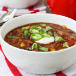 Three Bean Vegetarian Chili Photo