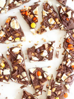 Triple Chocolate Ultimate Peanut Butter Cup Bark Pic