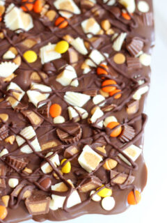 Triple Chocolate Ultimate Peanut Butter Cup Bark Picture
