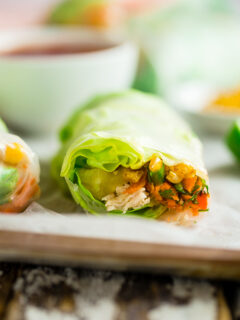 BBQ Chicken Summer Rolls Image