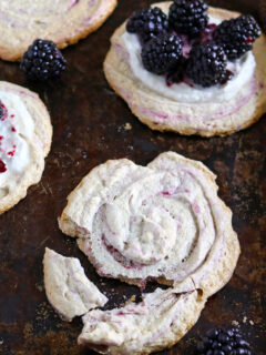 Blackberry Meringue Cookies Image