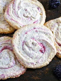 Blackberry Meringue Cookies Photo