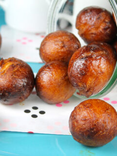 Chai Latte Glazed Donut Holes Image