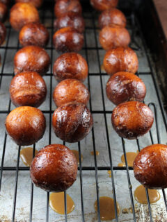 Chai Latte Glazed Donut Holes Picture