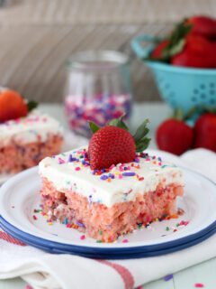 Funfetti Strawberry Poke Cake Picture