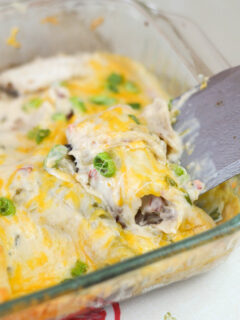 Gluten Free Cheesy Chicken Enchiladas Image