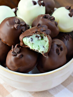 Mint Chocolate Chip Truffles Photo