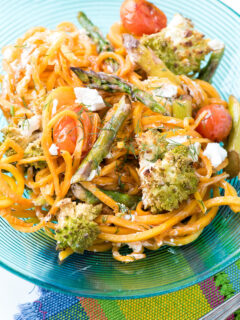 Roasted Spring Vegetables with Butternut Squash Noodles Image
