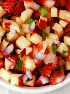 Fruit Salsa with Cinnamon Wonton Chips Image