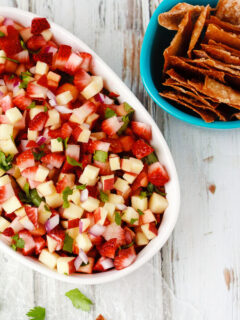 Fruit Salsa with Cinnamon Wonton Chips Picture