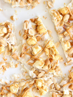 Salted Peanut Butterscotch Caramel Corn Bark Picture