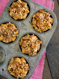 Banana Praline French Toast Muffins Image