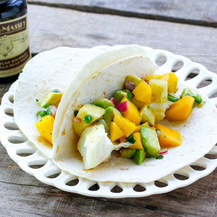 Fish Tacos with Tropical Vanilla Salsa Photo