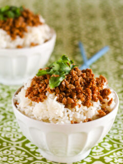Gluten Free Korean Turkey and Rice Bowl Picture